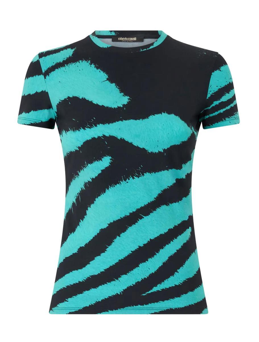 ROBERTO CAVALLI 売れ筋商品|||ロベルトカヴァリ Tシャツ トップス レディース T-shirts Green Roberto Cavalli T-shirts for Women | Online Sale up to 76