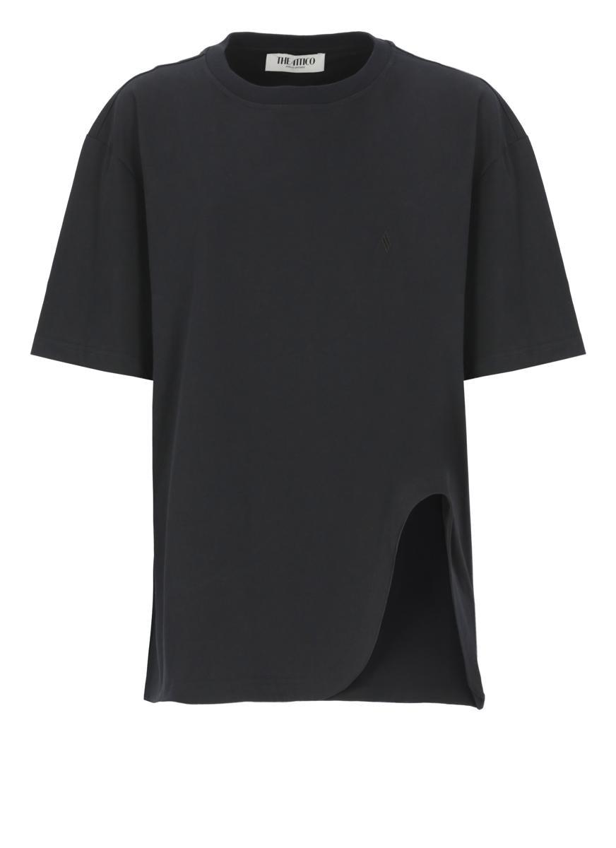 Tシャツ・カットソー THE ATTICO Woman T-Shirt Violet 250WCN00003JJJ025AA The Attico Purple Kilie T-Shirt The Attico