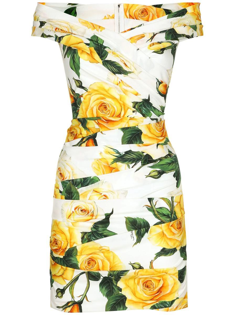 Dolce and gabbana off shoulder dress discount