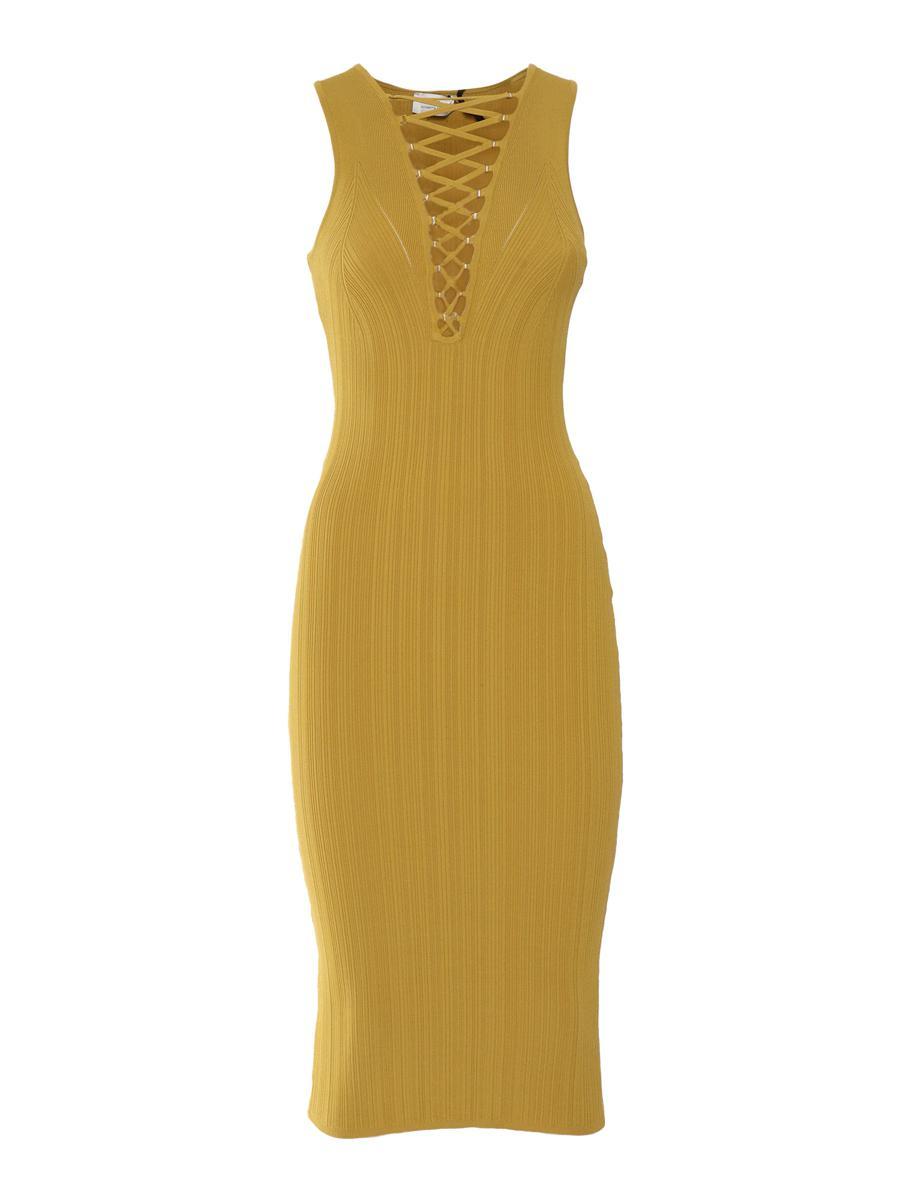 ワンピース ELISABETTA FRANCHI Midi dress with gold l detail Rosa Elisabetta Franchi rose-appliqué Gabardine Midi Dress | Pink