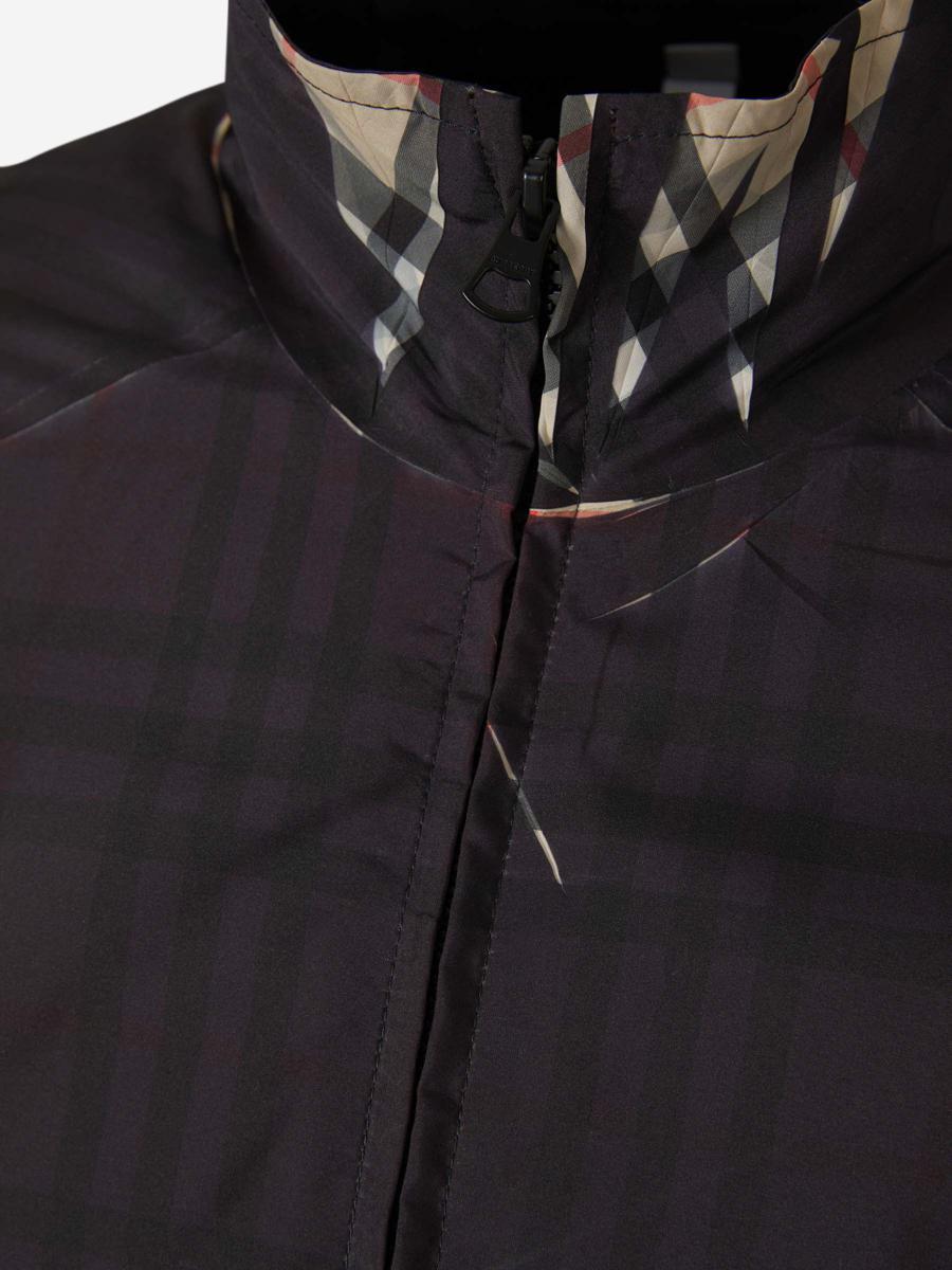 Burberry Two tone Check Jacket in Black for Men Lyst UK