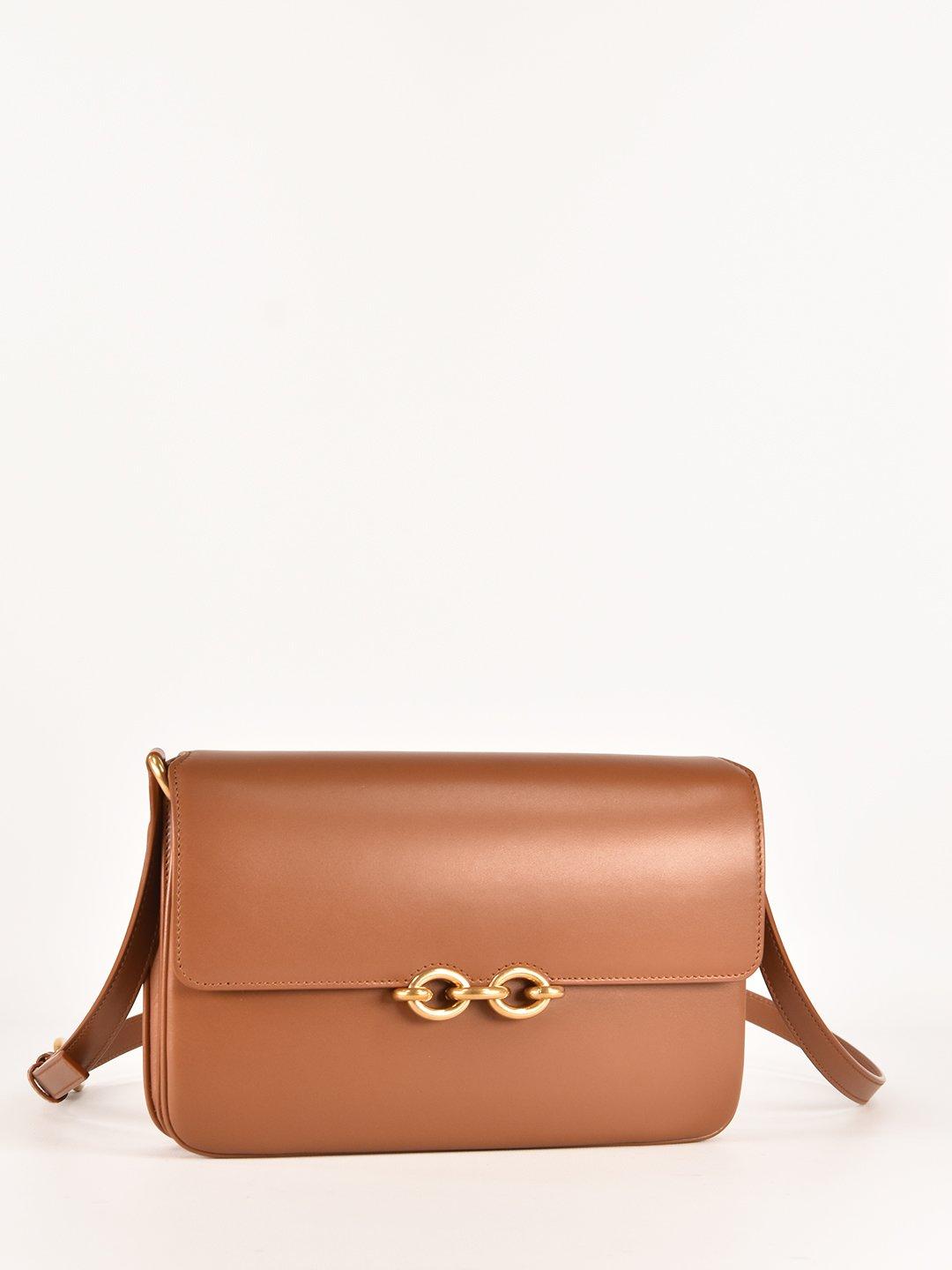 tan satchel