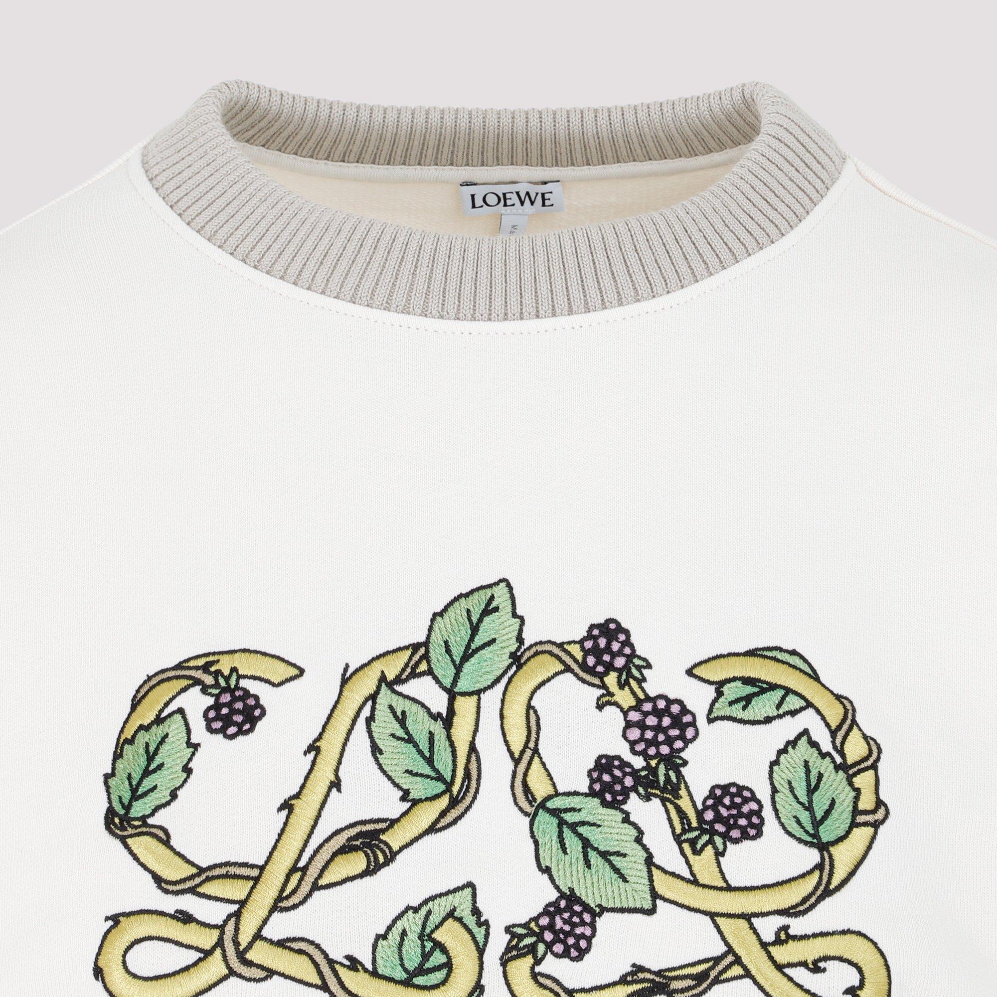 Loewe Cotton Herbarium Anagram Sweatshirt in White - Lyst