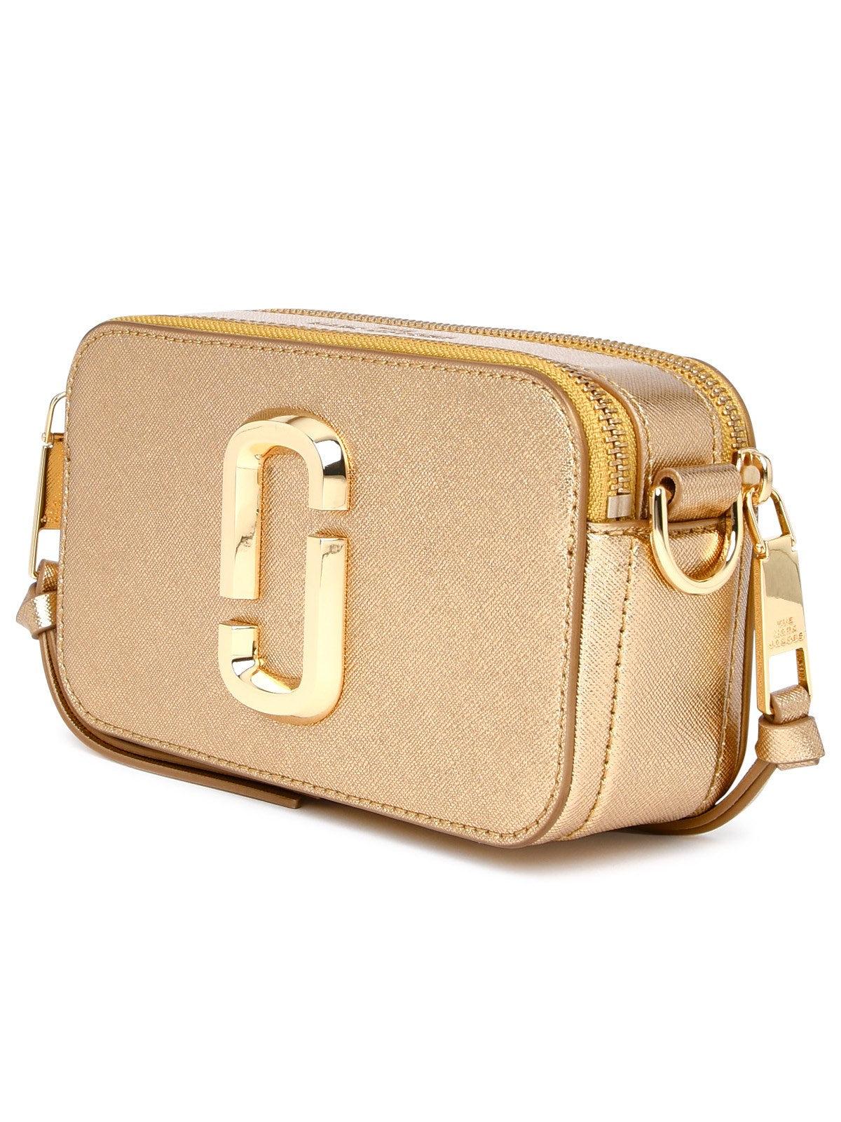 Marc Jacobs Gold Leather The Snapshot Bag in Metallic | Lyst