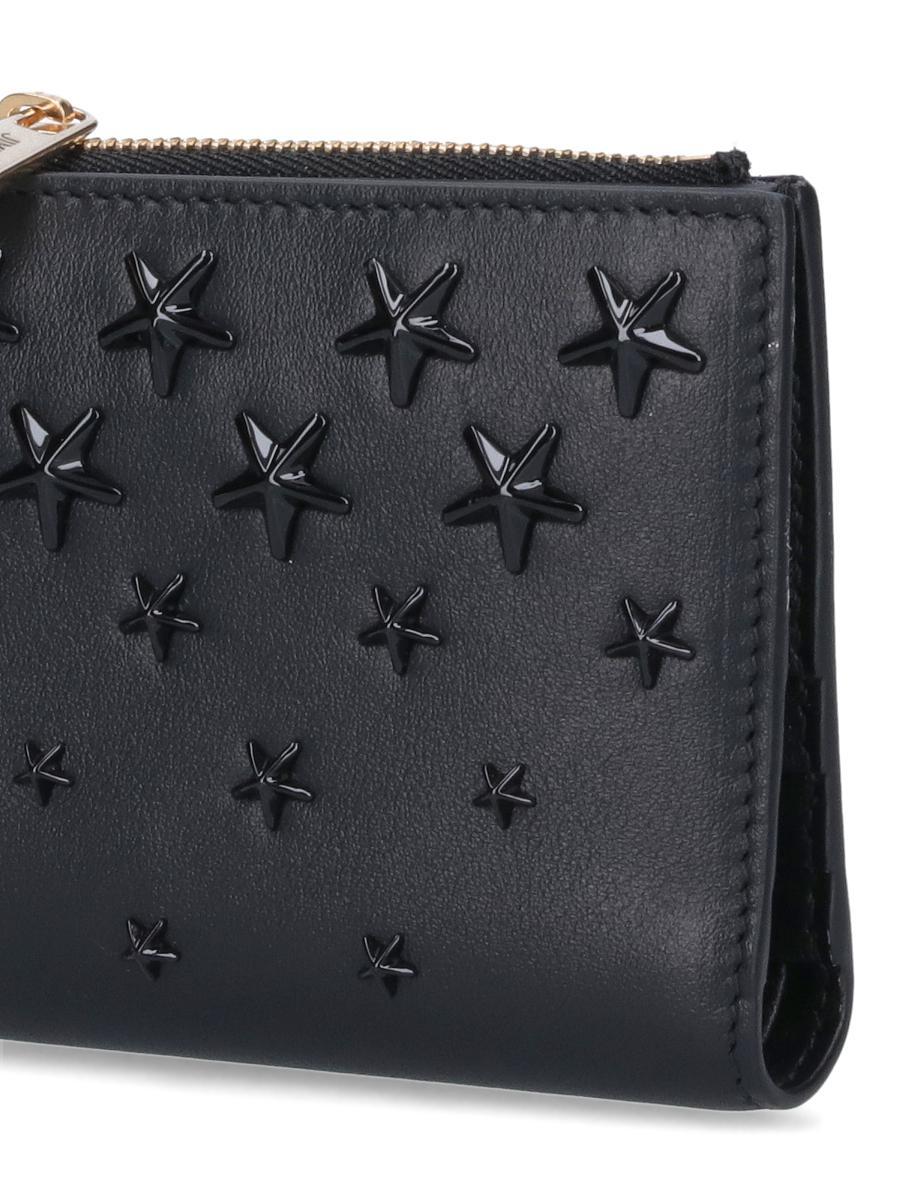 Jimmy Choo Studs Detail Wallet in Black | Lyst Canada