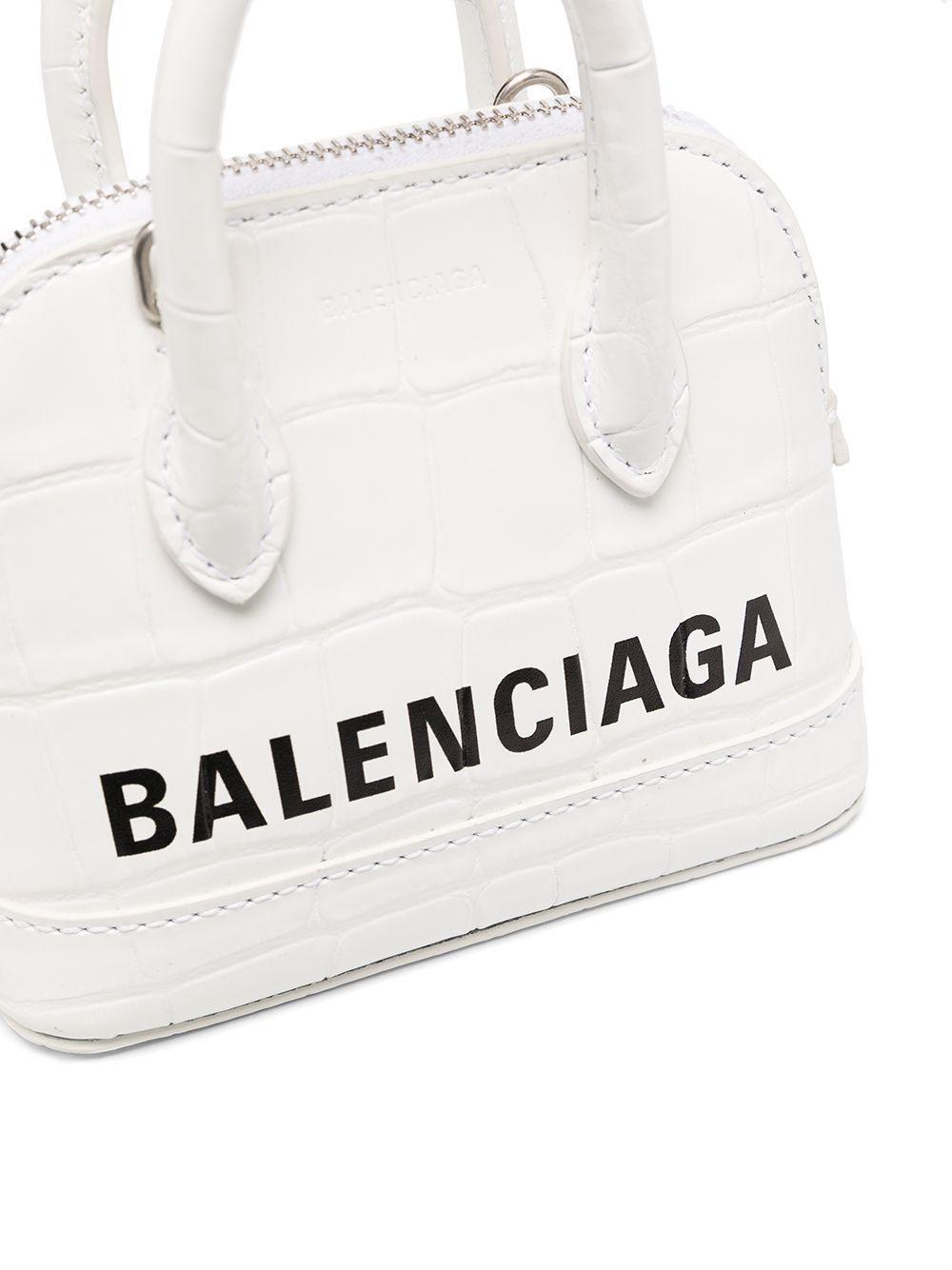 Mini Shopping Bag in White  Balenciaga US
