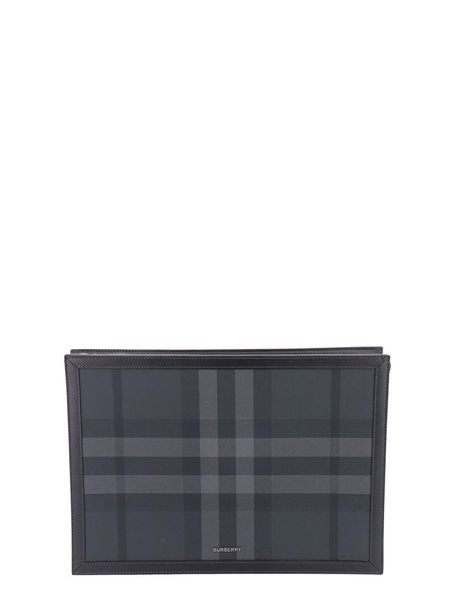 Burberry Clutch in Gray for Men | Lyst