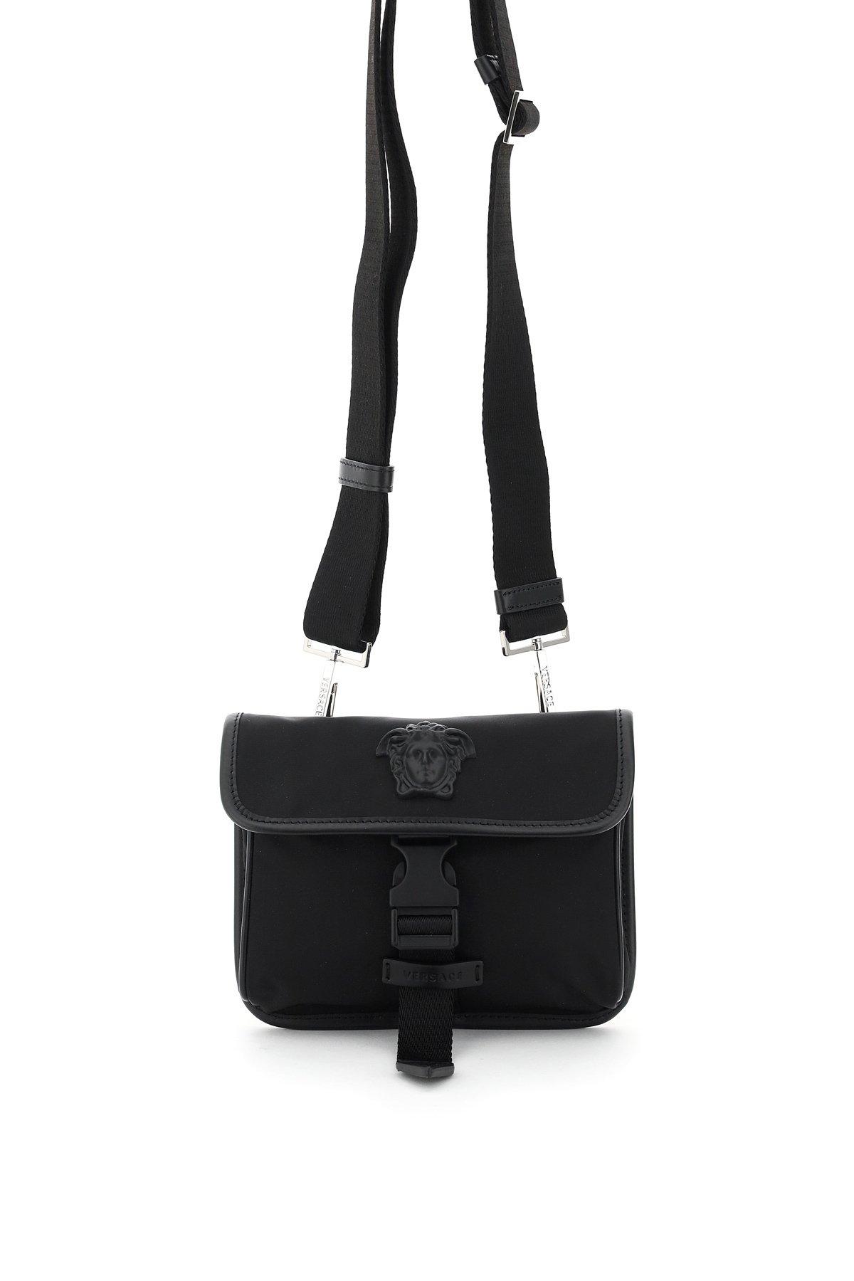 Versace Messenger Bag La Medusa Os Synthetic in Black for Men - Lyst