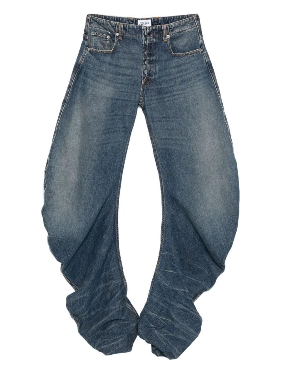 デニム・ジーパン JeanPaul GAULTIER SS25 Wide jeans (2534FJE179BD013 57) Jean Paul Gaultier - Buttoned Denim Jeans in Vintage Blue
