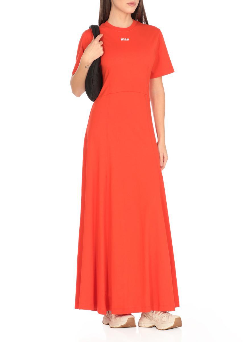 ワンピース MSGM Woman Dress Red 3841MDA24257151 18 MSGM(エムエスジイエム) ワンピース(レディース) - 海外通販のBUYMA