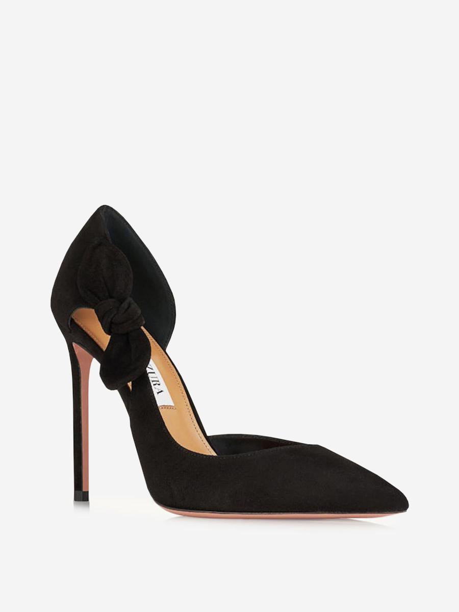 Black bow tie heels online