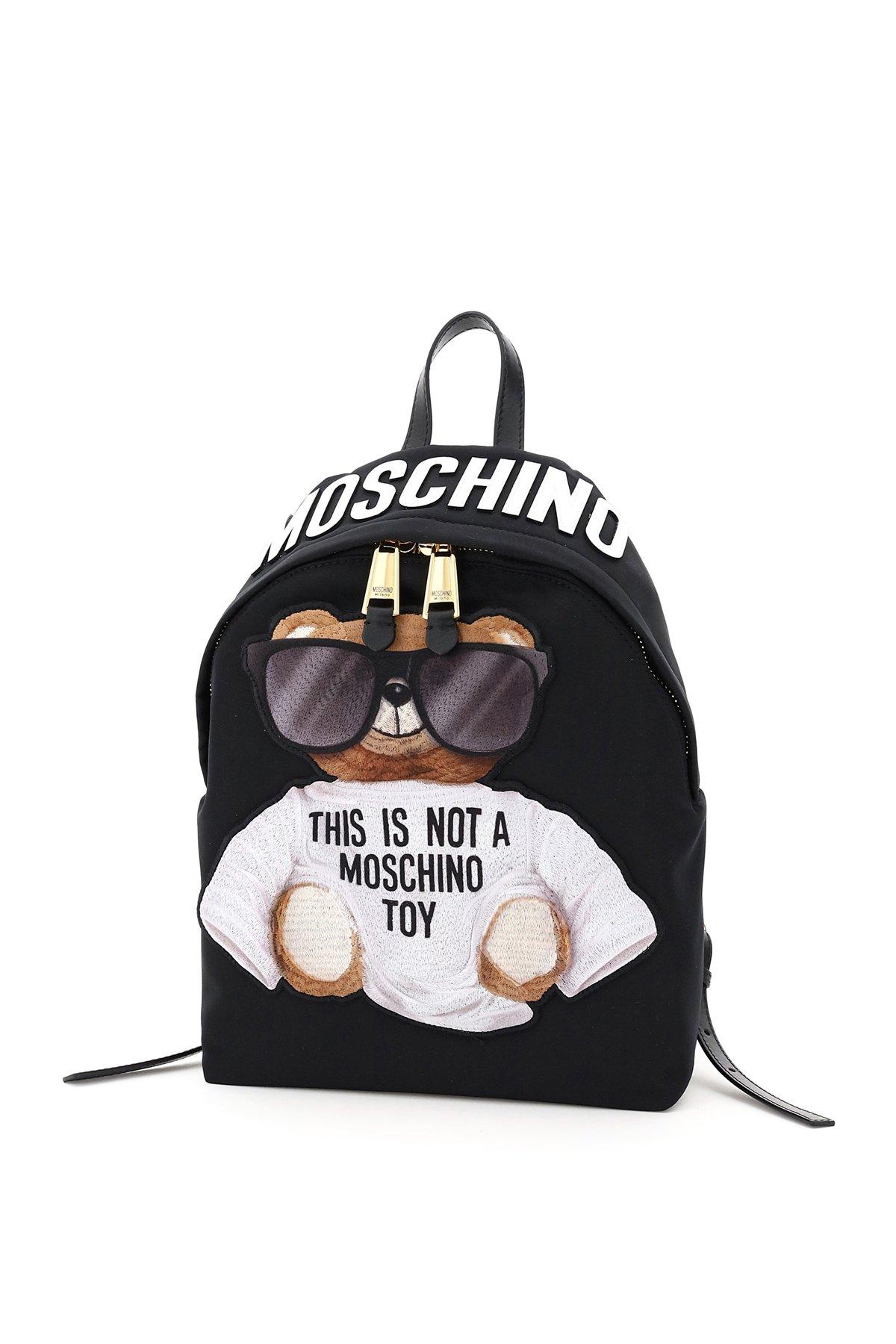 Moschino Teddy Bear Sunglasses Backpack in Black | Lyst