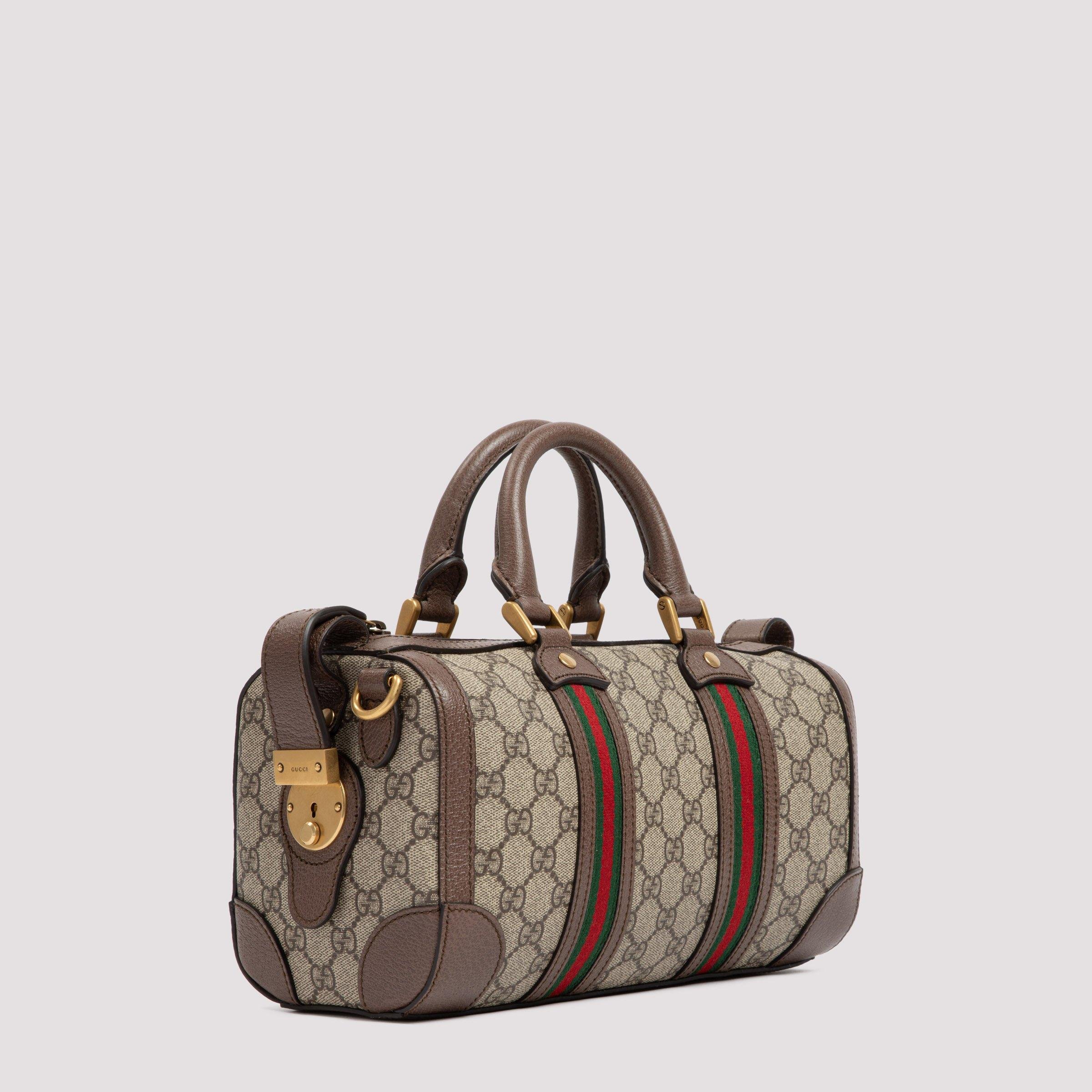 GG Leather Duffel Bag in Brown - Gucci