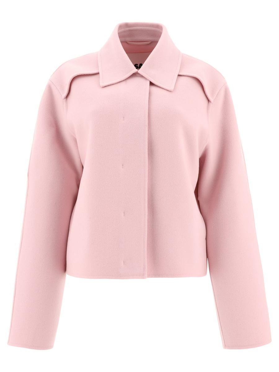 Pink Jil Sander Coats for Women | Lyst