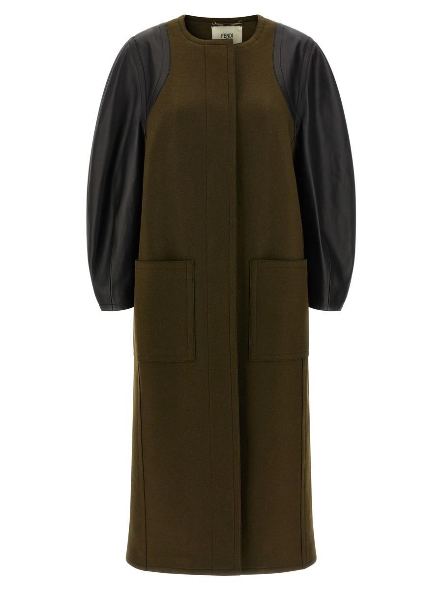 ジャケット・アウター vintage FENDI wool silk long coat Auth FENDI - FF8835 A5HD Beige wool, silk Women's Coat | eBay