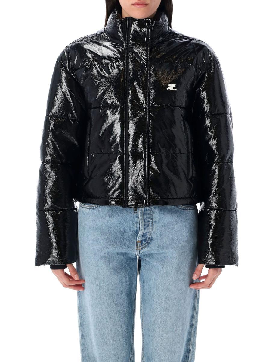 ダウンジャケット・コート Courreges AC VINYL DOWN JACKET Courreges Vinyl Down Jacket in Black | Lyst