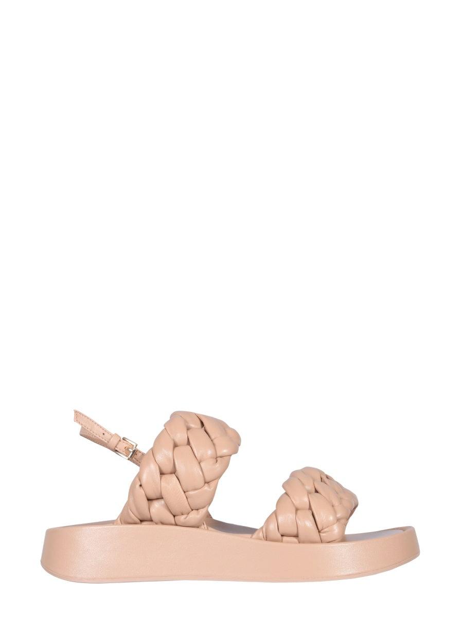 Ash Leather Voyage 02 Sandals in Beige (Natural) | Lyst