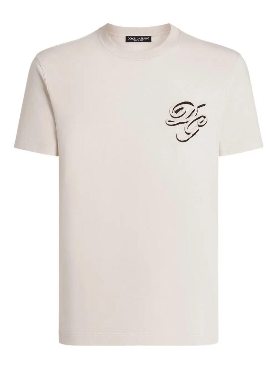 Tシャツ・カットソー DOLCE & GABBANA Men T-shirt Black M8C19JONN96 N0000 Lace T-shirt with Dolce & Gabbana logo in Black for Men
