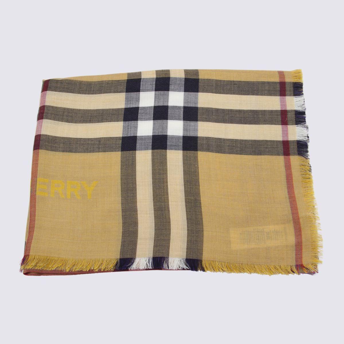 Burberry Archive Beige Wool And Silk Blend Gauze Scarf in Natural for Men |  Lyst