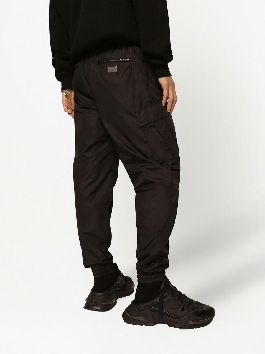 Dolce & Gabbana Tapered Cargo Track Pants in Black for Men | Lyst