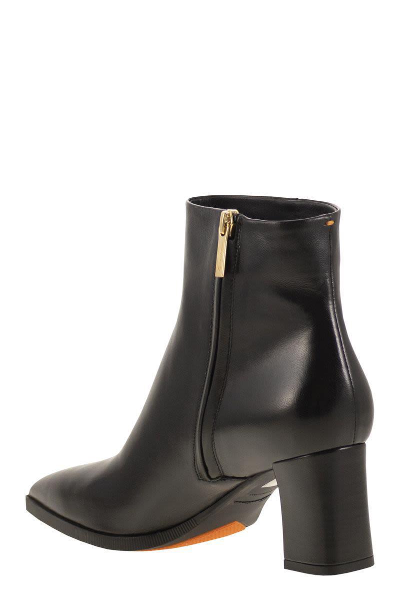 ミドルブーツ SANTONI Women Boots WTTO58008HI2CIZZNERO Black Santoni Boots In Black | ModeSens