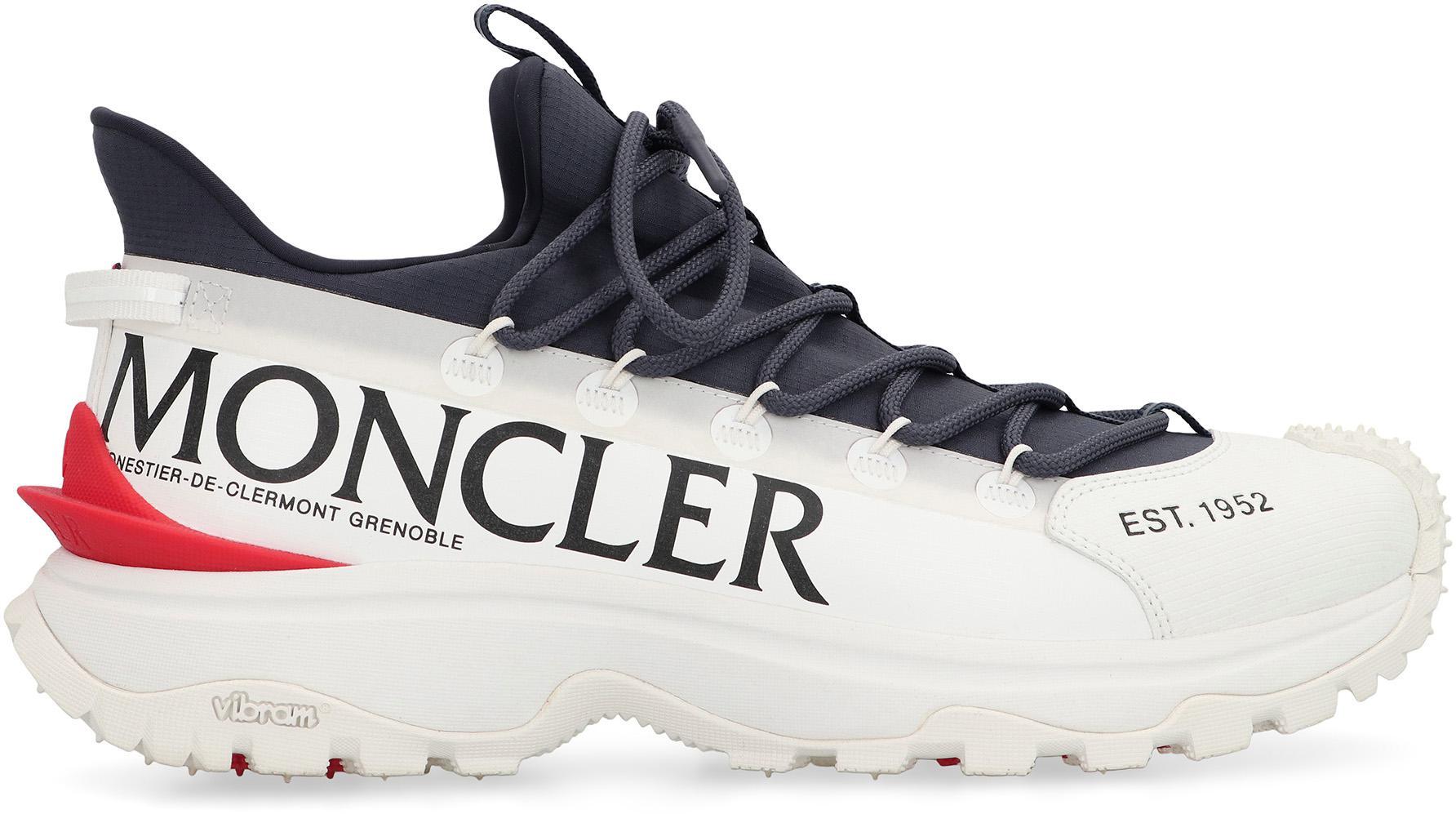 スニーカー MONCLER TWO-TONE FABRIC AND LEATHER TRAILGRIP SNEAKERS Moncler - Trailgrip Lite 2 Low-top sneakers blue - The Corner