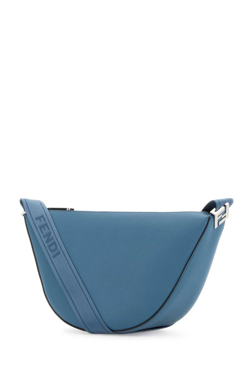 ショルダーバッグ FENDI CERULEAN BLUE LEATHER SMALL FENDI MELON CROSSBODY BAG Fendi Roma Leather Fendi Melon Small Leather Blue | Fendi