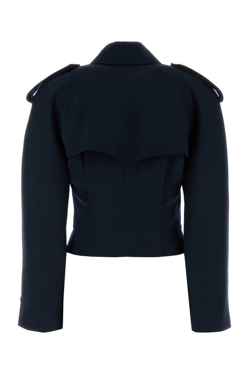 トレンチコート ALEXANDER MCQUEEN MIDNIGHT BLUE WOOL TRENCH COAT Alexander McQueen Midnight Blue Wool Trench Coat | italist