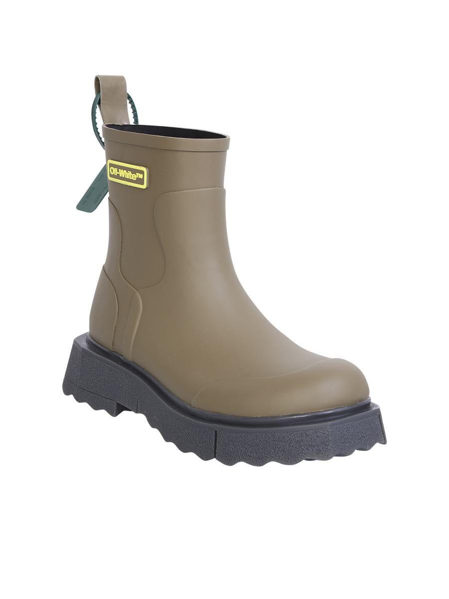 Off white top work boots