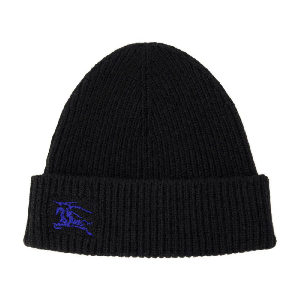 【関税＆送料込み】Burberry Ekd Beanie Burberry Black & White EKD Cashmere Beanie Burberry
