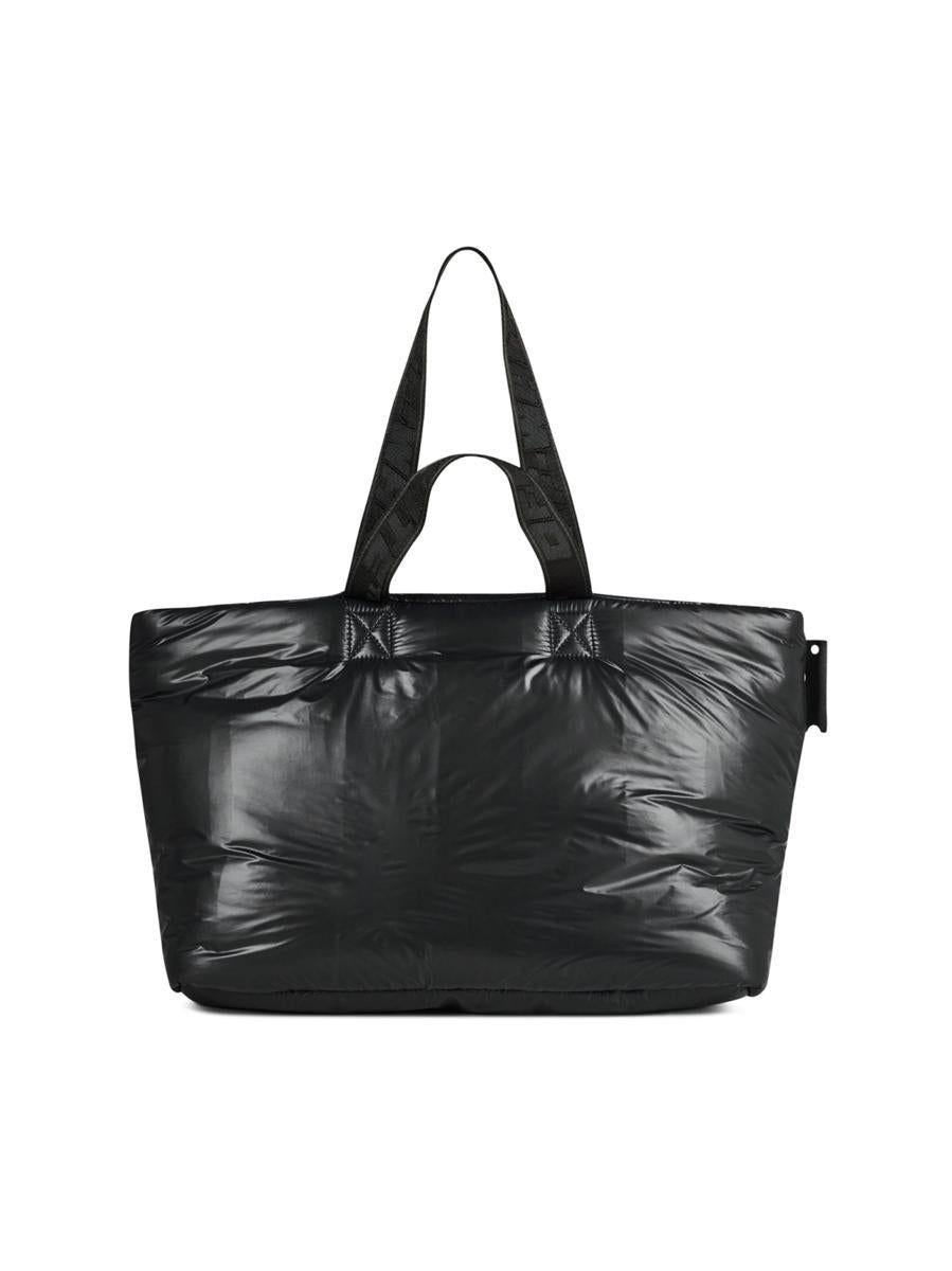 Waar Vertrek naar Samenpersen Off-White c/o Virgil Abloh Hands Off Logo Puffy Tote Bag in Black | Lyst