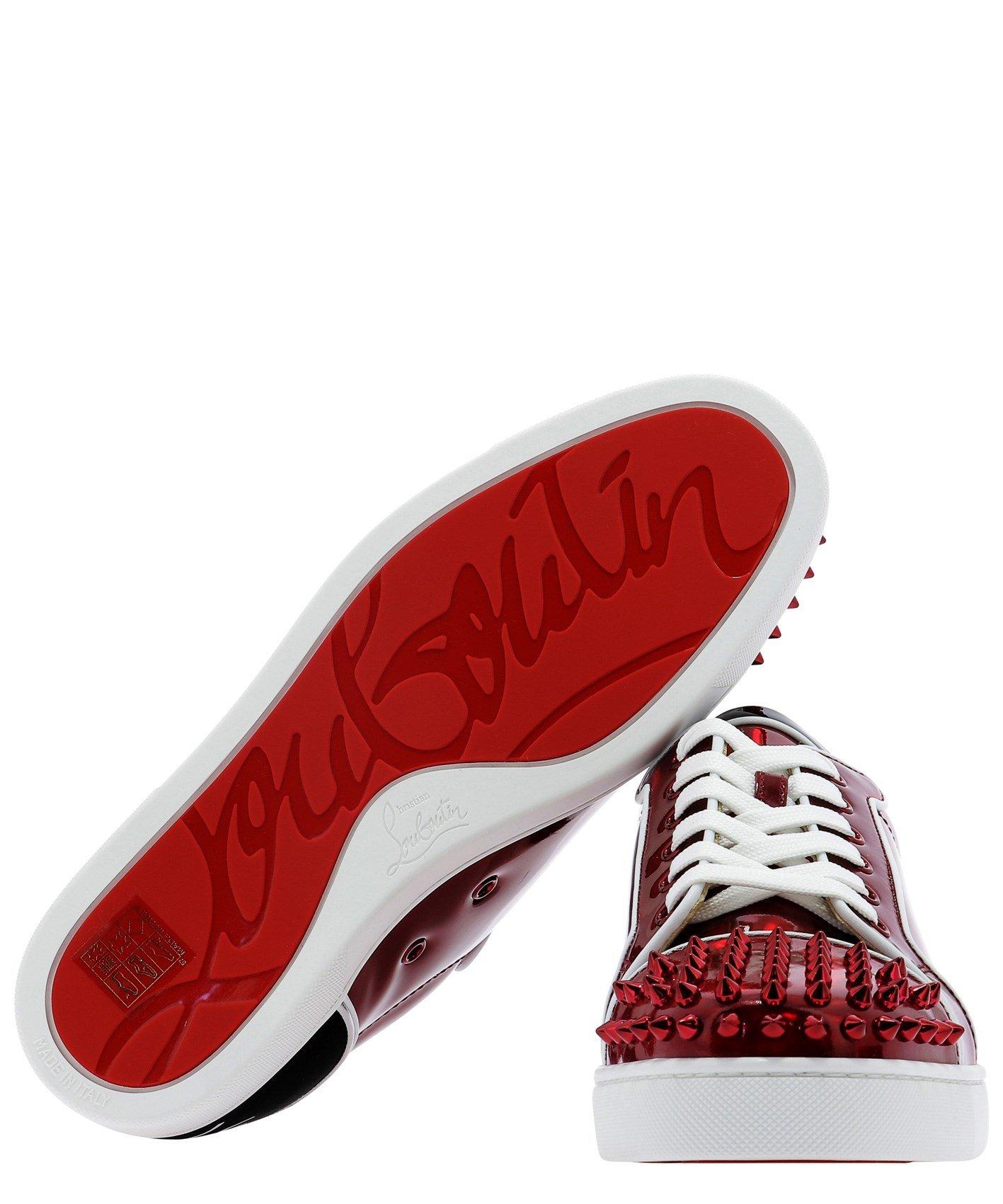 Louboutin Spike Shoes - 188 For Sale on 1stDibs  louboutin spike sneakers,  shoes with spikes on them, red spiky shoes