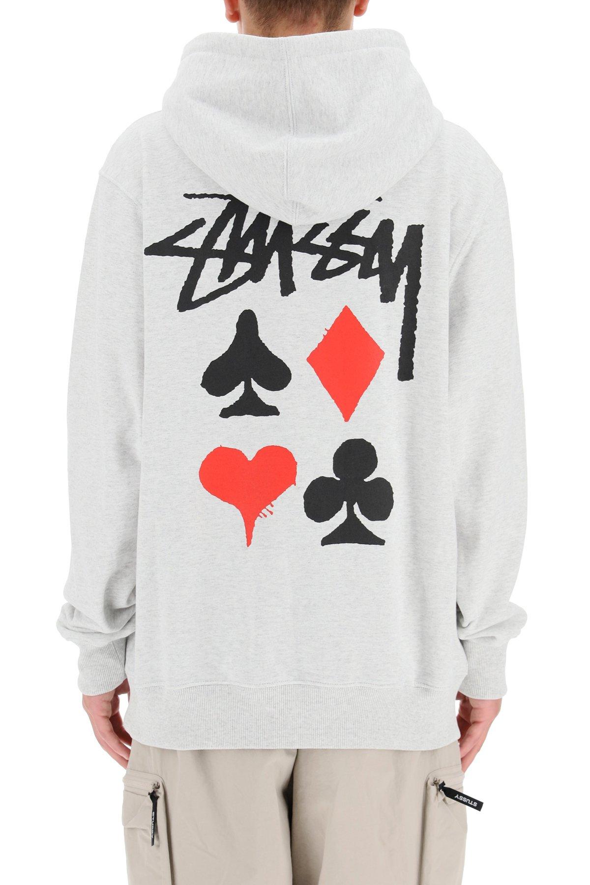 olive green stussy hoodie