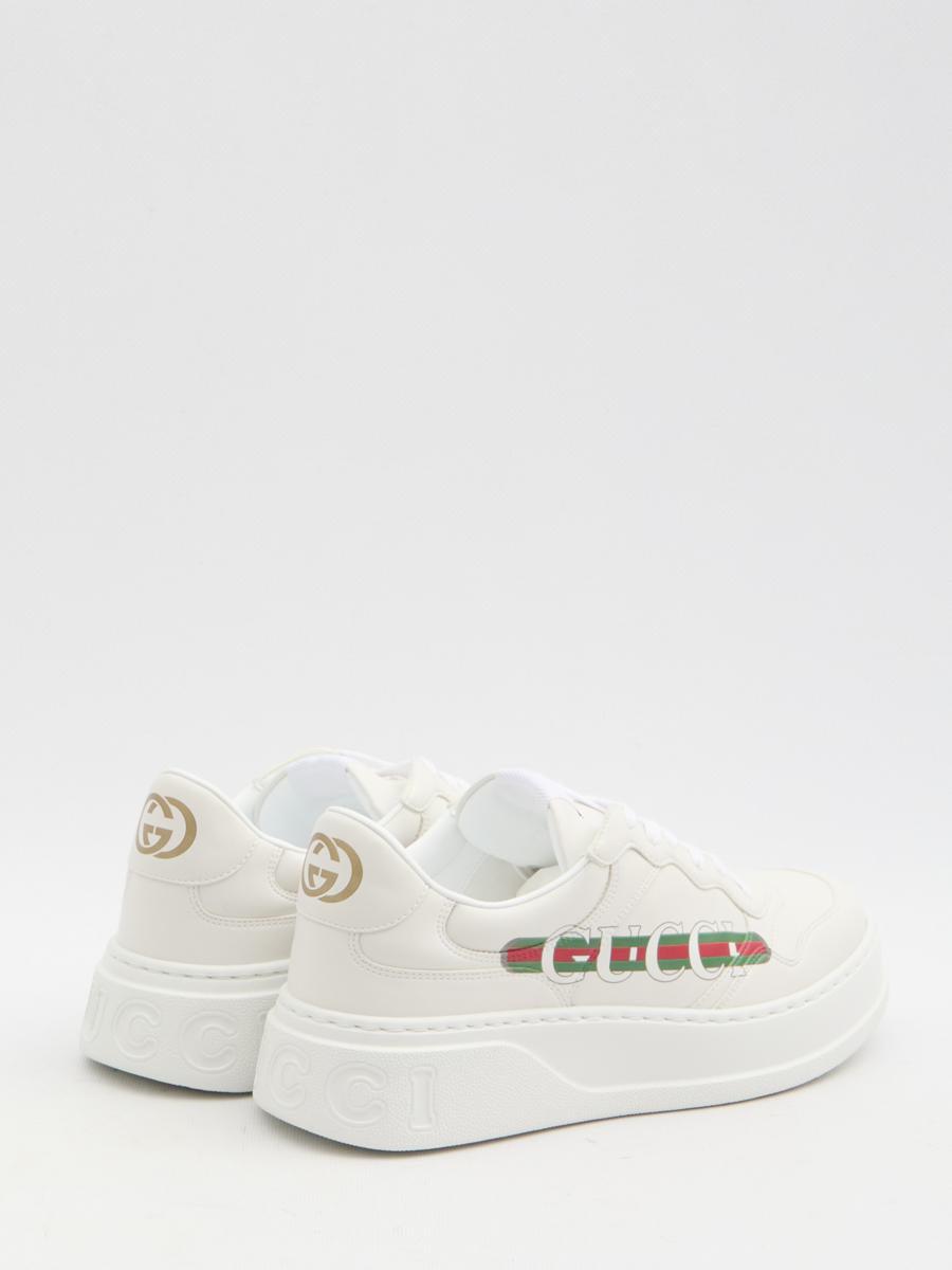 Gucci Leather Sneakers in Natural for Men Lyst