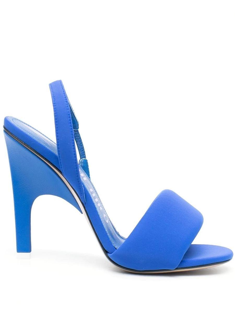 The Attico Rem Padded 105mm Sandals in Blue | Lyst