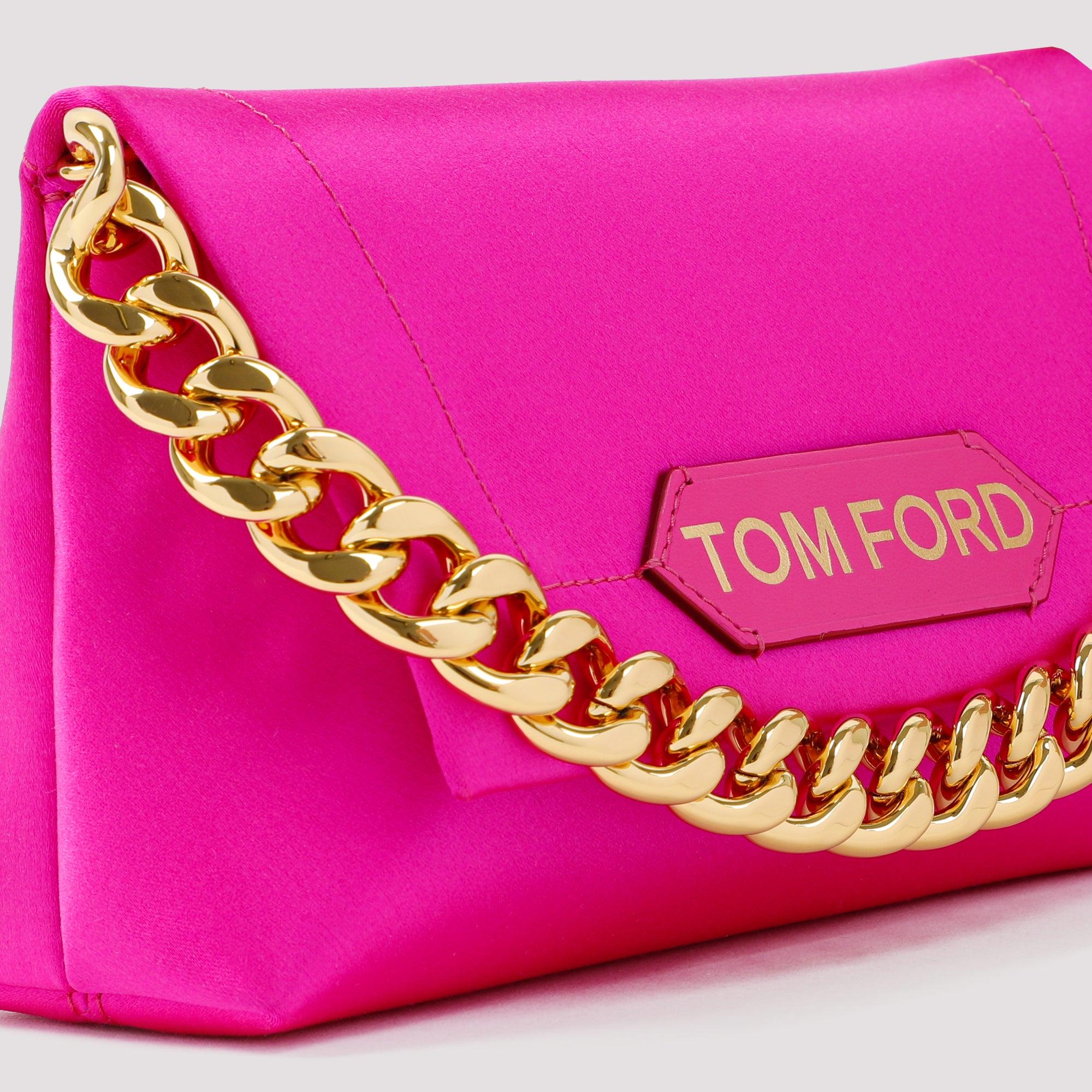 Tom Ford Satin Mini Shoulder Bag in Pink | Lyst