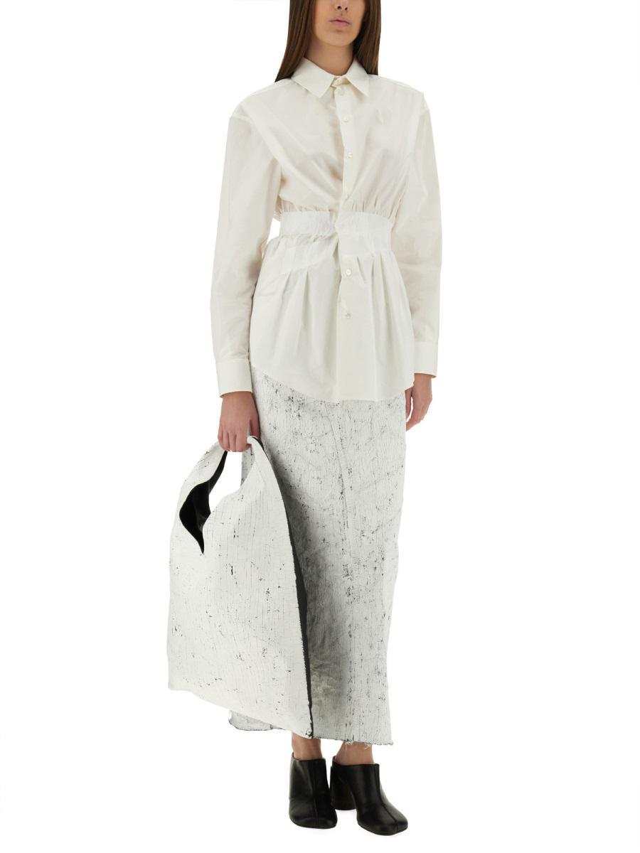 パンツ Mm6 Maison Margiela Hand-Painted Denim Long Skirt Maison Margiela MM6 Denim Long Skirt | Garmentory