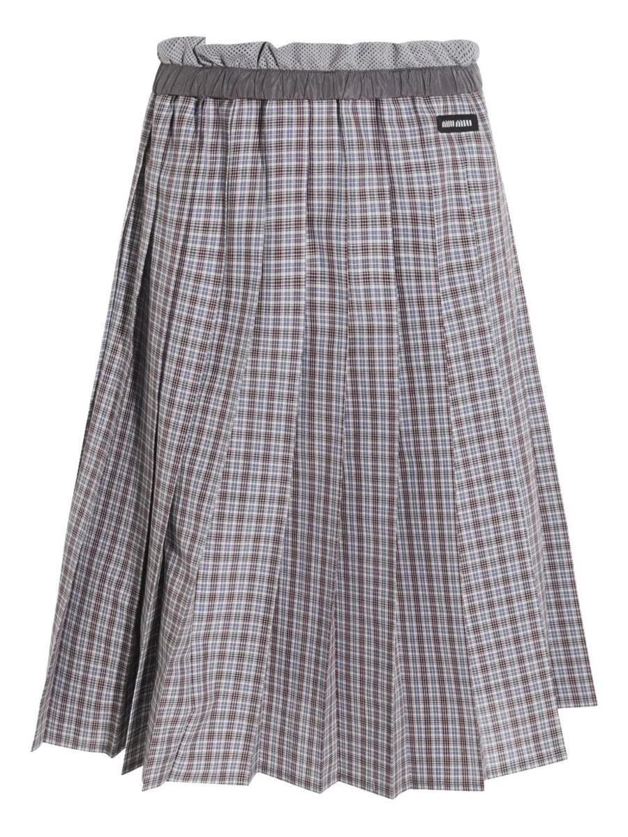 スカート MIU MIU SKIRTS AVIO+BORDEAUX Miu Miu Mid-length skirts for Women | Online Sale up to 60