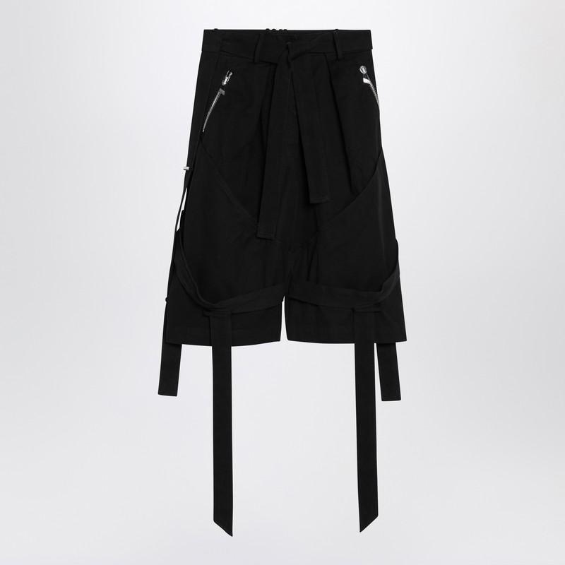 ショートパンツ The Attico Wide black cotton Bermuda shorts The Attico Wide Cotton Bermuda Shorts in Black | Lyst