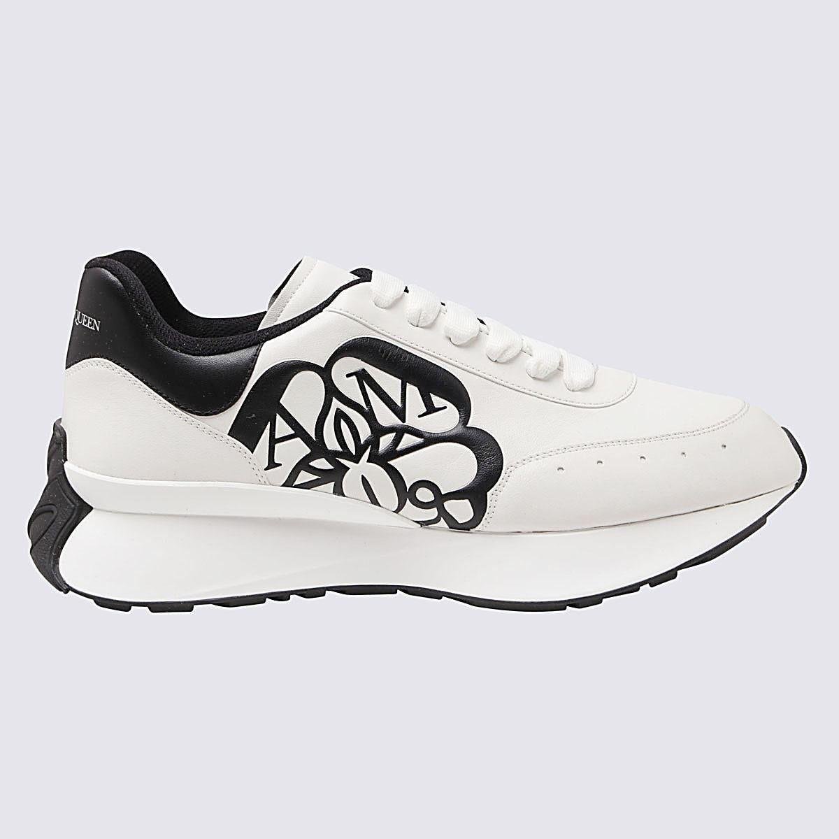 Sprint Runner Suede Trimmed Sneakers in Grey - Alexander Mc Queen