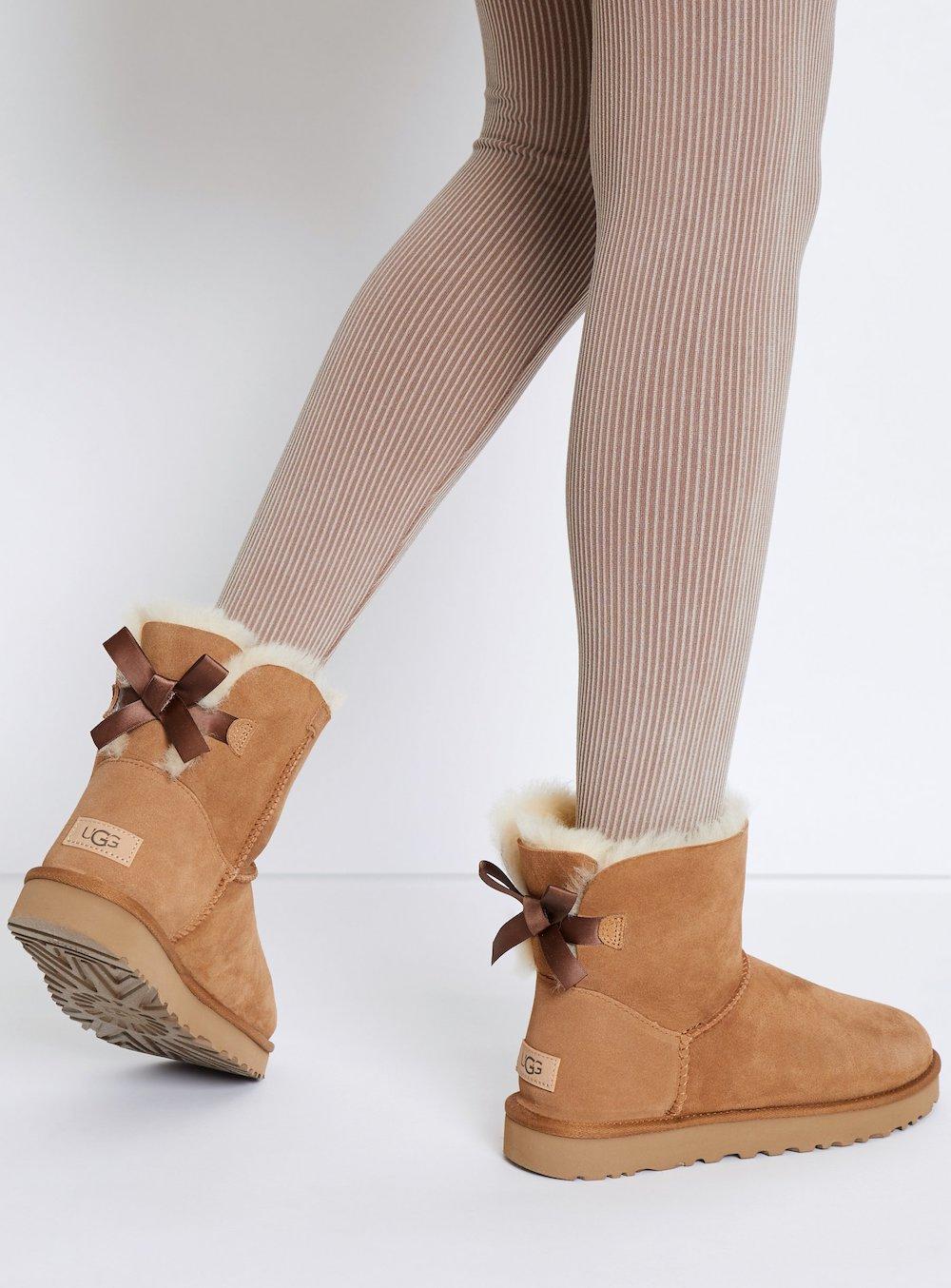 UGG Mini Bailey Bow Ii Chestnut Boots in Brown - Save 27% | Lyst