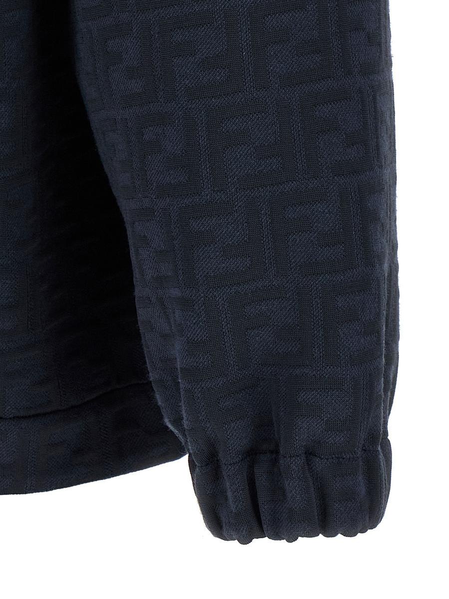 スウェット・トレーナー FENDI FF monogram sweatshirt Blue Fendi Ff Monogram Sweatshirt in Blue for Men | Lyst