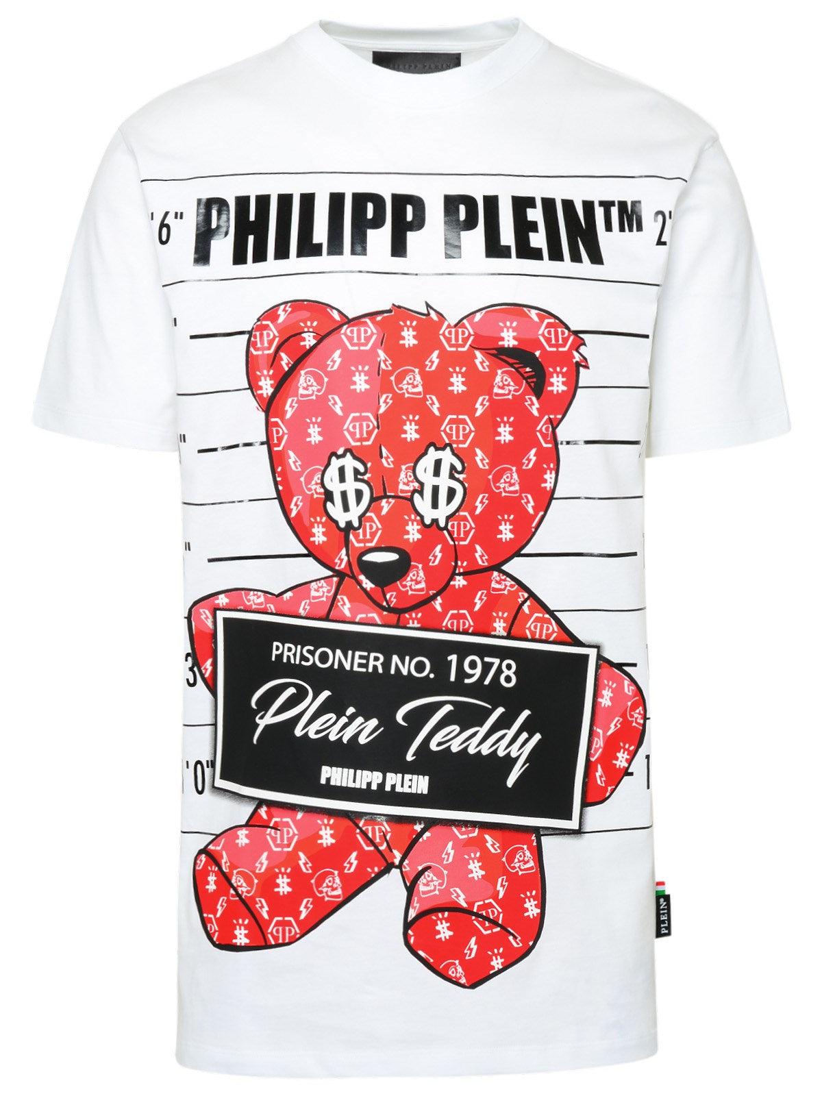 Dissipate Smoothly Bonus Philipp Plein White Cotton Teddy Bear T-shirt for Men | Lyst