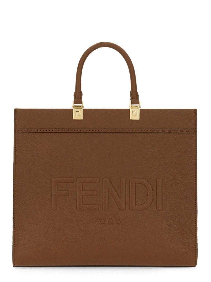 Fendi leather tote sale