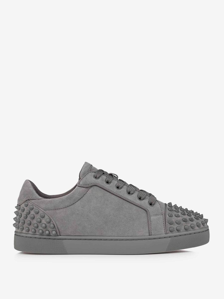 スニーカー CHRISTIAN LOUBOUTIN Men Sneakers Grey 3240426 GYB5 Christian Louboutin Louis Junior Orlato Velours Smoke Grey