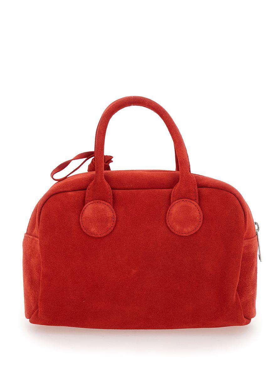トートバッグ [Margesherwood] / SOFT BOWLING BAG / red suede Marge Sherwood Soft Bowling Bag - Red Suede | Garmentory