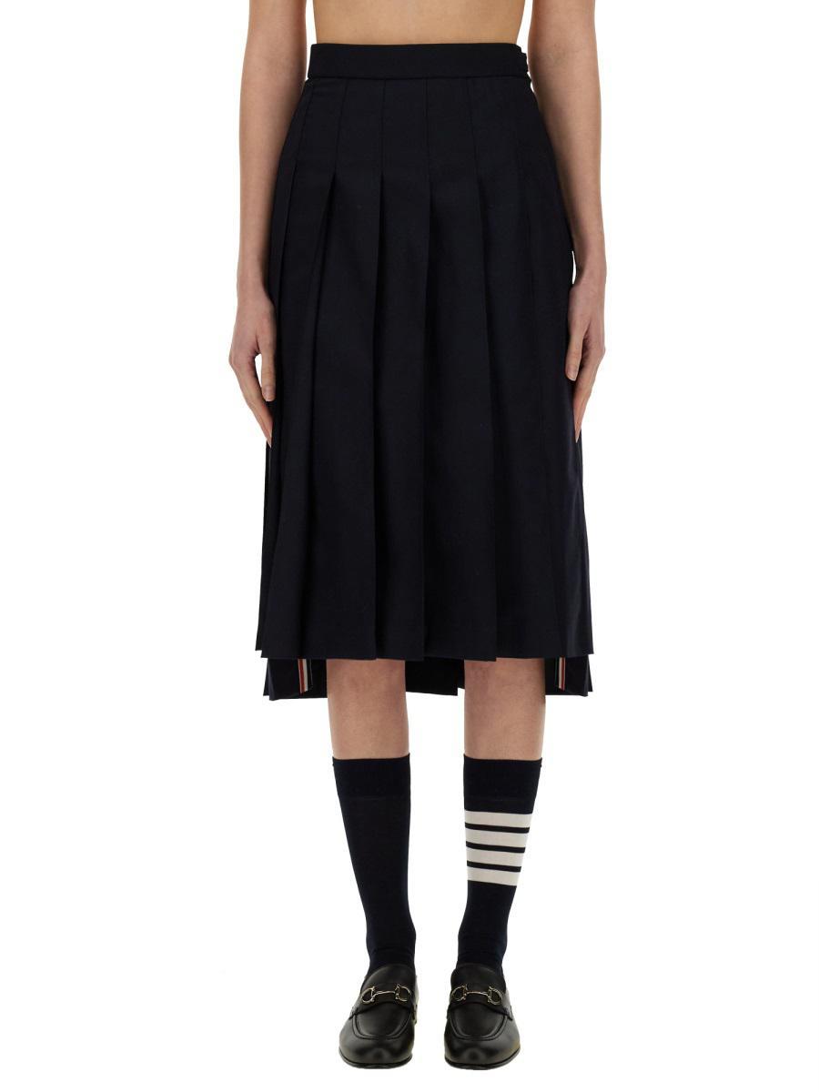 スカート THOM BROWNE Women Skirts FGCA27A02872 Black Thom Browne Wool Hobble Skirt | Black | FARFETCH