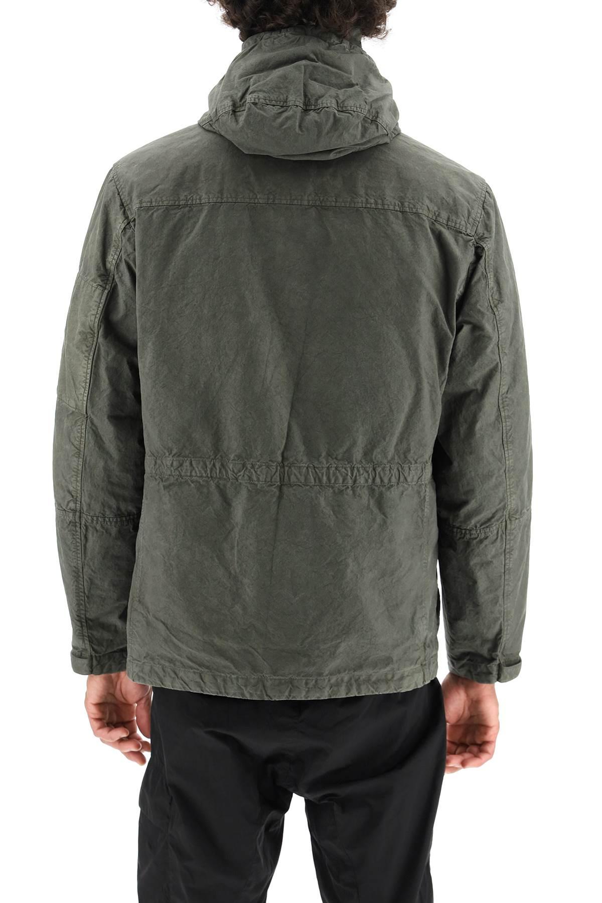 C.P. Company Double Hooded Jacket In Ba-tic in Gray for Men | Lyst