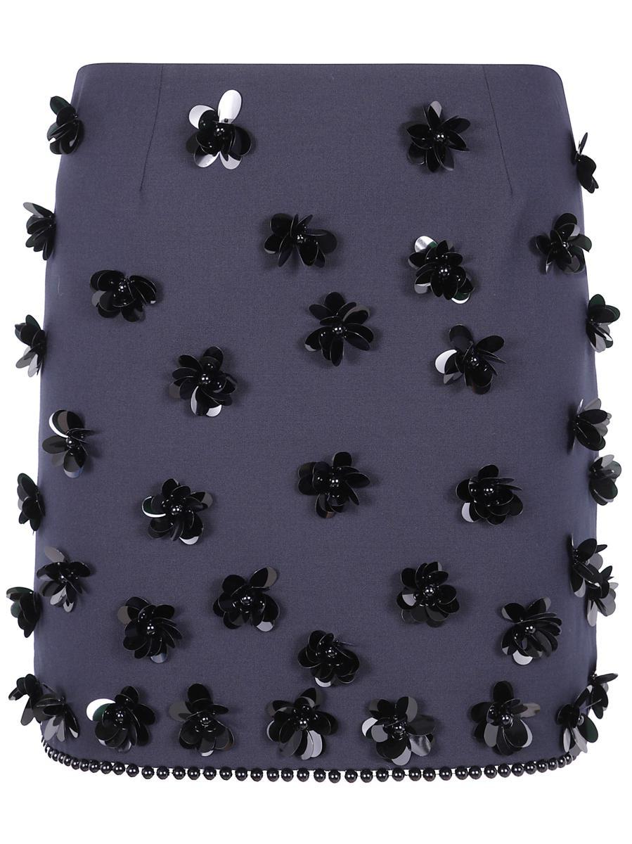 スカート SEMI COUTURE Women Skirts Y5SK19K92 Blue Girls High Low Skirt