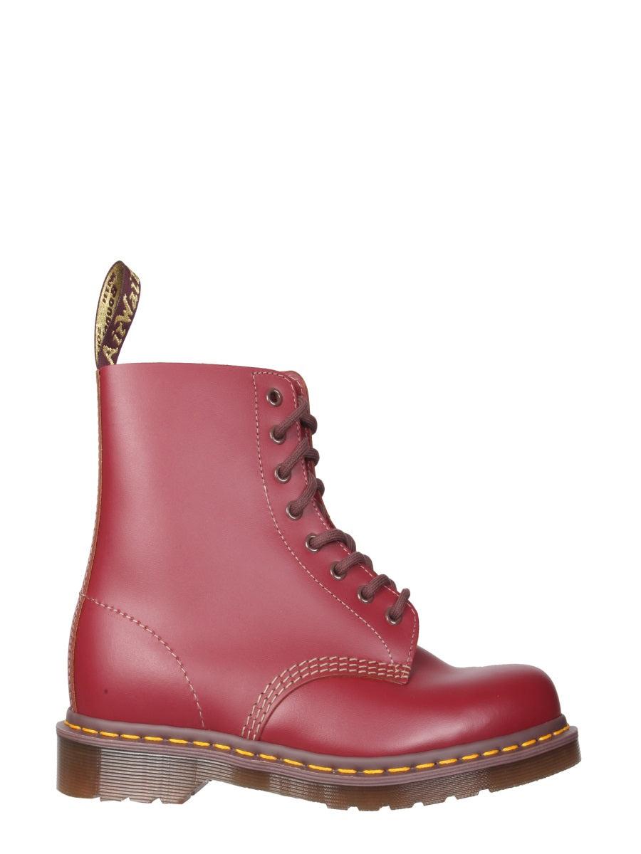 Dr. Martens Leather Vintage 1460 Boots Unisex in Red | Lyst